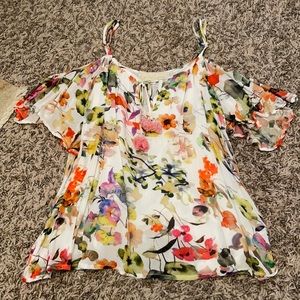 Floral cold shoulder Love Sam blouse